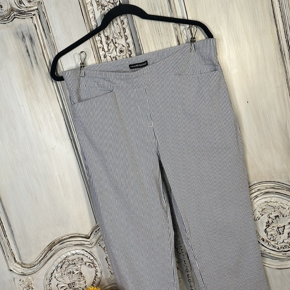 Hilary Ridley Seersucker Cotton Blend  Pull On Pants Classic Old Monet Coastal - Picture 2 of 8